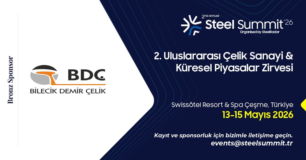 Bilecik Demir Çelik, Steel Summit 2026’da Bronz Sponsor Olarak Yerini Aldı