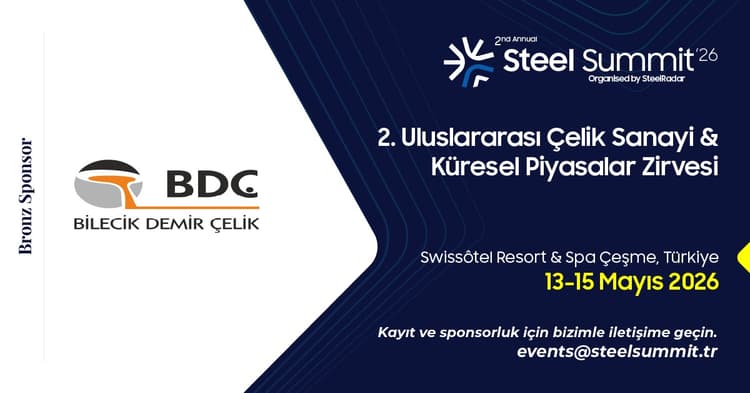 Bilecik Demir Çelik, Steel Summit 2026’da Bronz Sponsor Olarak Yerini Aldı