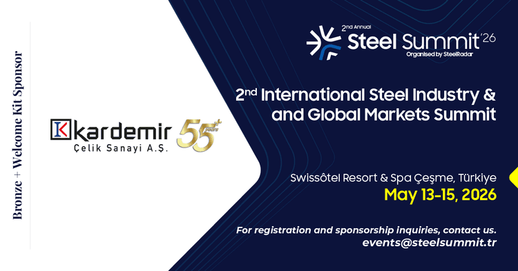 Bronze and Welcome Kit Sponsor at SteelSummit 2026: Kardemir Çelik Sanayi A.Ş.