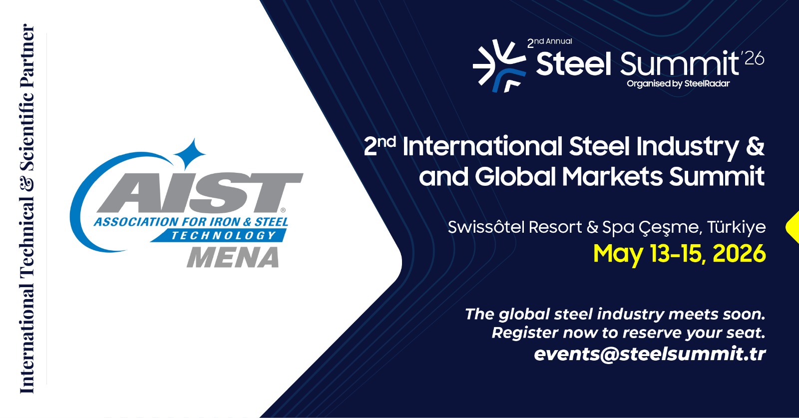 AIST MENA Becomes the International Technical and Scientific Partner of Steel Summit 2026